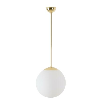 OSMONT ADR60046 ADRIA P2 závěsné skleněné svítidlo mosaz leštěná / bílá IP40 3000 K 20W LED