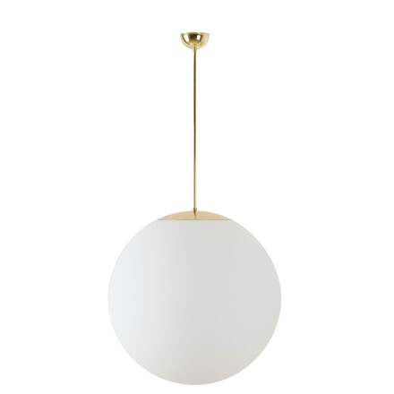 OSMONT ADR60206 ADRIA P5 závěsné skleněné svítidlo mosaz leštěná / bílá IP40 3000 K 48W LED