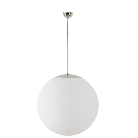 OSMONT ADR60217 ADRIA P5 závěsné skleněné svítidlo nerez leštěná / bílá IP40 3000 K 48W LED