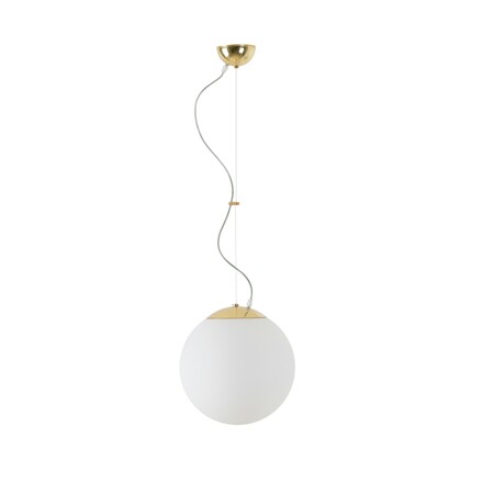 OSMONT ADR60252 ADRIA L2 závěsné skleněné svítidlo mosaz leštěná / bílá IP40 3000 K 20W LED