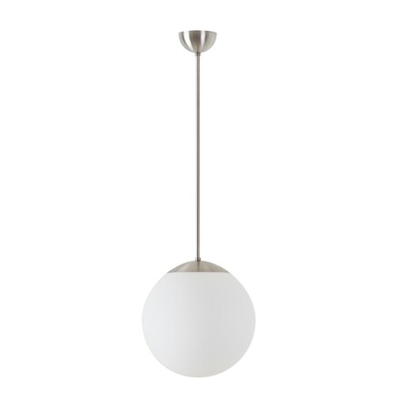 OSMONT ADR60565 ADRIA P2 závěsné skleněné svítidlo nerez broušená / bílá IP40 4000 K 20W LED