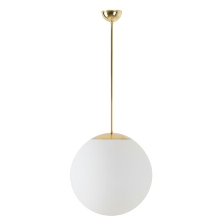 OSMONT ADR60595 ADRIA P3 závěsné skleněné svítidlo mosaz leštěná / bílá IP40 4000 K 27W LED DALI