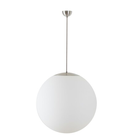 OSMONT ADR60729 ADRIA P5 závěsné skleněné svítidlo nerez broušená / bílá IP40 4000 K 48W LED