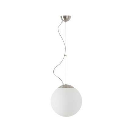 OSMONT ADR60760 ADRIA L2 závěsné skleněné svítidlo nerez broušená / bílá IP40 4000 K 20W LED