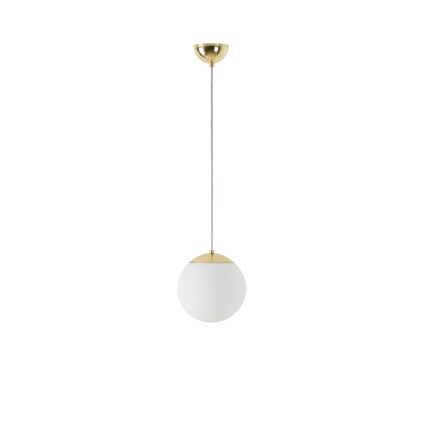 OSMONT ADR60831 ADRIA S1 závěsné skleněné svítidlo mosaz leštěná / bílá IP40 4000 K 8W LED