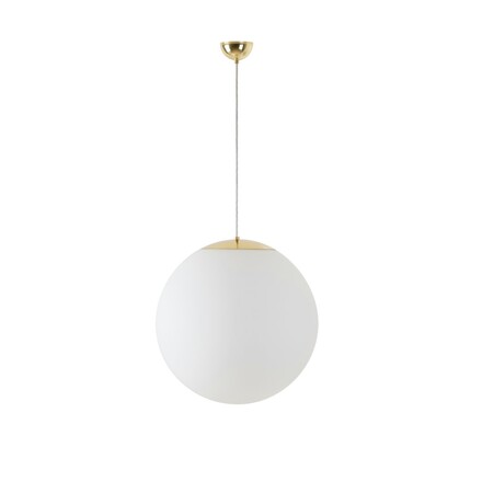 OSMONT ADR60857 ADRIA S4 závěsné skleněné svítidlo mosaz leštěná / bílá IP40 4000 K 41W LED