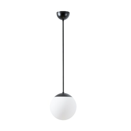 OSMONT ADR61270 ADRIA P1 závěsné skleněné svítidlo černá / bílá IP40 3000 K 8W LED