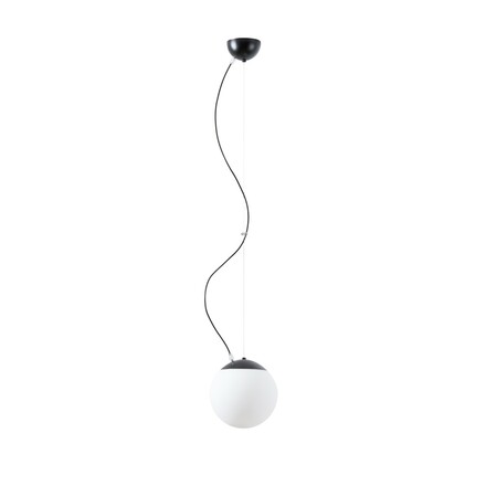OSMONT ADR61320 ADRIA L1 závěsné skleněné svítidlo černá / bílá IP40 3000 K 8W LED