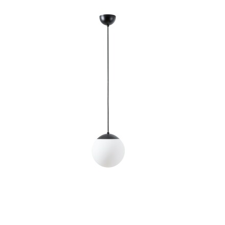 OSMONT ADR61340 ADRIA S1 závěsné skleněné svítidlo černá / bílá IP40 3000 K 8W LED