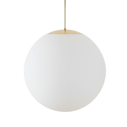 OSMONT ADR62123 ADRIA P5 HP závěsné skleněné svítidlo mosaz leštěná / bílá IP40 3000 K 65W LED