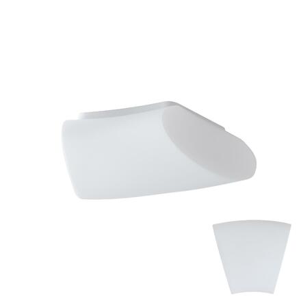 OSMONT ALT44058 ALTAIR 2 stropní/nástěnné skleněné svítidlo bílá IP41 2x25W E27