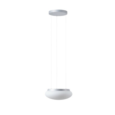 OSMONT ARA67421 ARAKIS LE2 závěsné skleněné svítidlo stříbrná / bílá IP40 3000 K 13W LED