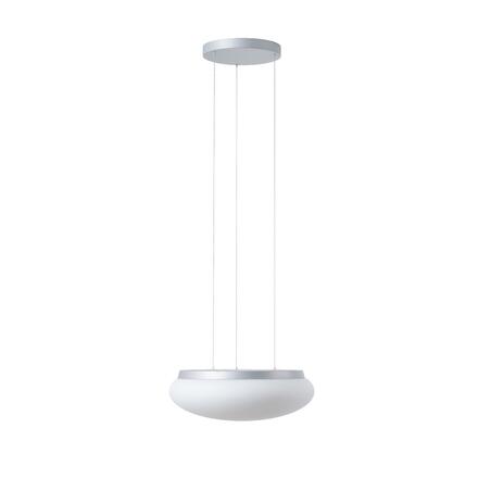 OSMONT ARA67492 ARAKIS LE3 závěsné skleněné svítidlo stříbrná / bílá IP40 3000 K 34W LED