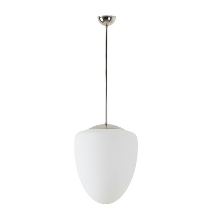 OSMONT AST60404 ASTRA P závěsné skleněné svítidlo nerez leštěná / bílá IP40 3000 K 27W LED