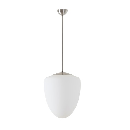 OSMONT AST60417 ASTRA P závěsné skleněné svítidlo nerez broušená / bílá IP40 3000 K 27W LED DALI