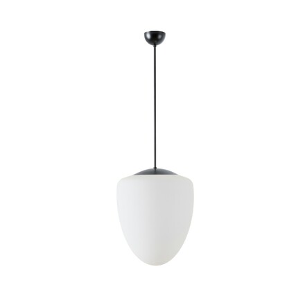 OSMONT AST61363 ASTRA P závěsné skleněné svítidlo černá / bílá IP40 3000 K 27W LED