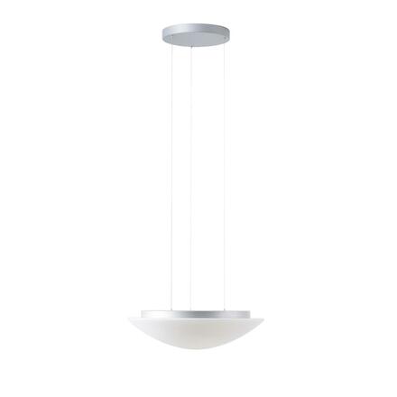OSMONT AUR67435 AURA LE5 závěsné skleněné svítidlo stříbrná / bílá IP40 3000 K 34W LED