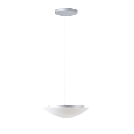 OSMONT AUR67934 AURA LE5 závěsné skleněné svítidlo stříbrná / bílá IP40 4000 K 27W LED DALI