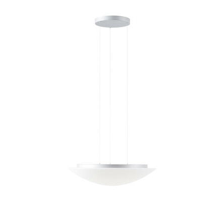OSMONT AUR67941 AURA LE9 závěsné skleněné svítidlo stříbrná / bílá IP40 4000 K 35W LED