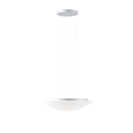 OSMONT AUR67944 AURA LE9 závěsné skleněné svítidlo stříbrná / bílá IP40 4000 K 47W LED DALI