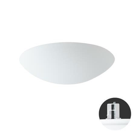 OSMONT AUR68614 AURA V11 stropní/nástěnné skleněné polovestavné svítidlo bílá IP44 4000 K 24W LED HF