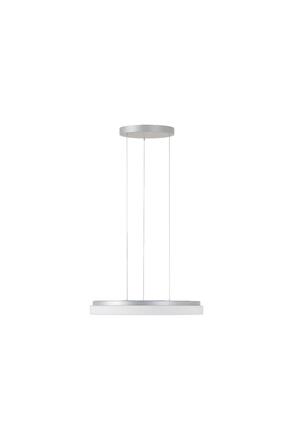 OSMONT CAR66384 CARINA LE2 závěsné skleněné svítidlo stříbrná / bílá IP40 3000 K 32W LED