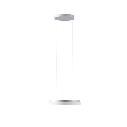 OSMONT CAR66874 CARINA LE1 závěsné skleněné svítidlo stříbrná / bílá IP40 4000 K 25W LED