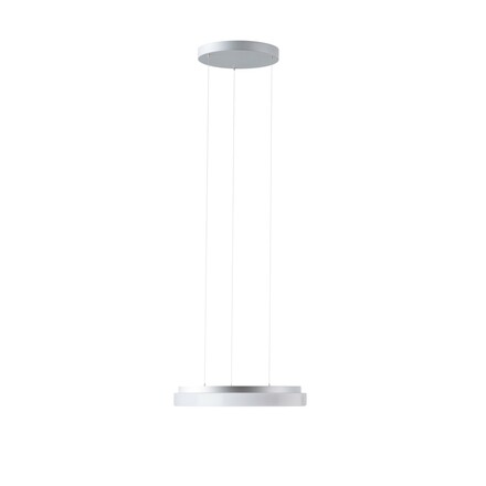 OSMONT COR72304 CORVUS LE1 závěsné plastové svítidlo stříbrná / bílá IP40 3000 K 25W LED