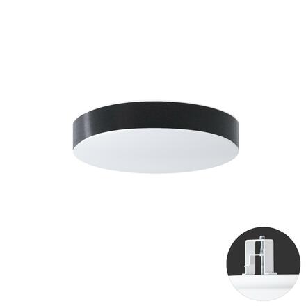 OSMONT DEL52615 DELIA CV1 stropní/nástěnné plastové polovestavné svítidlo bílá / bílo - černá IP44 25W E27