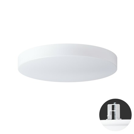 OSMONT DEL68670 DELIA V3 stropní/nástěnné plastové polovestavné svítidlo bílá IP44 4000 K 48W LED DALI