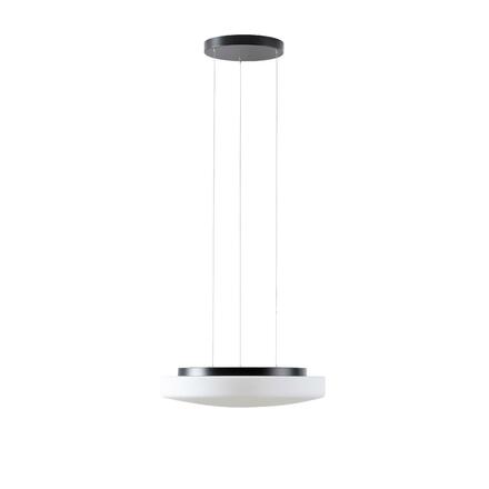 OSMONT EDN67453 EDNA LE5 závěsné skleněné svítidlo černá / bílá IP40 3000 K 24W LED