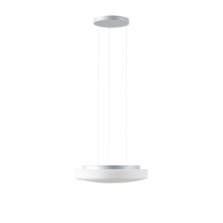 OSMONT EDN67949 EDNA LE5 závěsné skleněné svítidlo stříbrná / bílá IP40 4000 K 24W LED