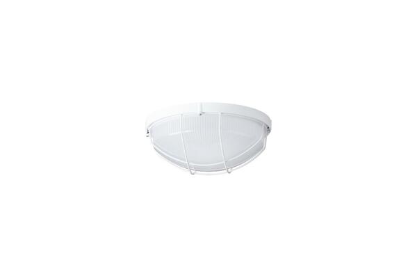 OSMONT ELE50028 ELEKTRA 4 stropní/nástěnné průmyslové plastové svítidlo bílá / čirá IP65 25W E27