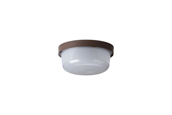 OSMONT ELE50121 ELEKTRA 3 stropní/nástěnné průmyslové plastové svítidlo hnědá / bílá IP54 3000 K 8W LED