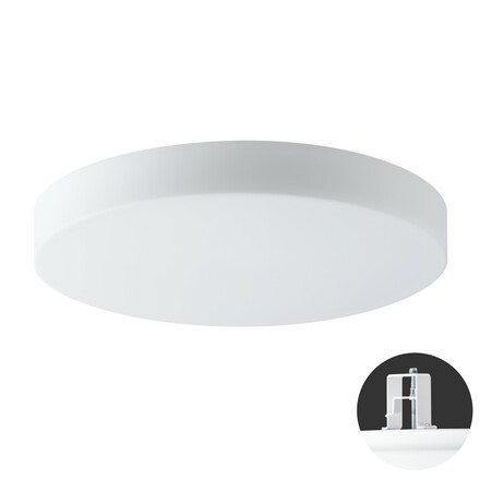 OSMONT ELS72489 ELSA V16 stropní/nástěnné skleněné polovestavné svítidlo bílá IP44 3000 K 54W LED