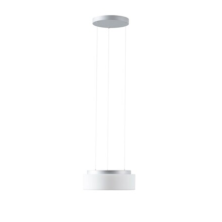 OSMONT ERI67381 ERIS LE2 závěsné skleněné svítidlo stříbrná / bílá IP40 3000 K 18W LED