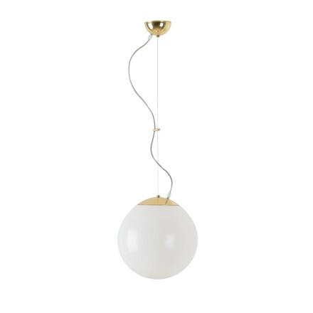 OSMONT ISI64183 ISIS L2 PM závěsné plastové svítidlo mosaz leštěná / bílá IP40 3000 K 20W LED