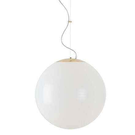 OSMONT ISI64283 ISIS L4 PM HP závěsné plastové svítidlo mosaz leštěná / bílá IP40 3000 K 59W LED