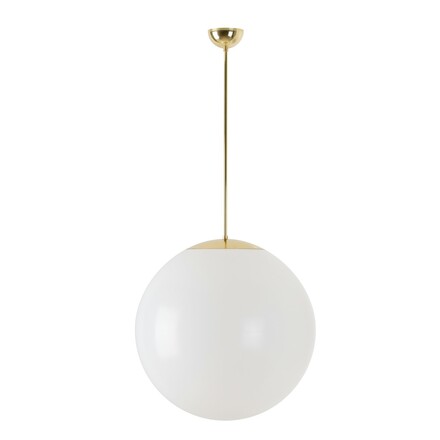 OSMONT ISI66119 ISIS P4 závěsné plastové svítidlo mosaz leštěná / bílá IP40 3000 K 41W LED