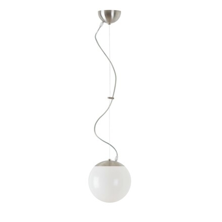 OSMONT ISI72886 ISIS L1 PM závěsné plastové svítidlo kartáčovaná nerez / bílá IP40 4000 K 8W LED