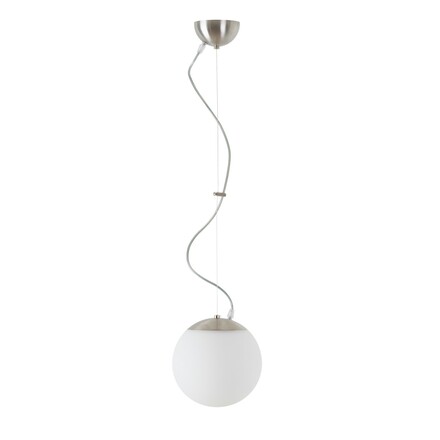 OSMONT ISI72966 ISIS L1 PM-M závěsné plastové svítidlo kartáčovaná nerez / bílá IP40 4000 K 8W LED