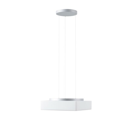 OSMONT LIN71399 LINA LE7 závěsné skleněné svítidlo stříbrná / bílá IP40 3000/4000 K 24W LED