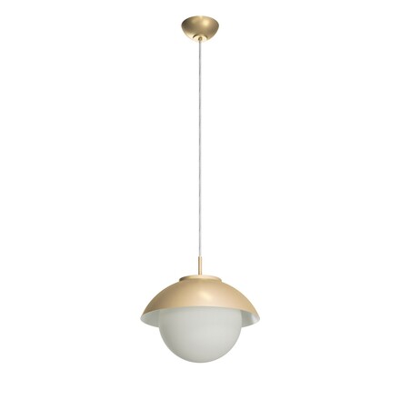 OSMONT LUK60030 LUKIDA ST2 závěsné skleněné svítidlo zlatá / bílá IP40 3000 K 20W LED