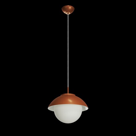 OSMONT LUK60034 LUKIDA ST2 závěsné skleněné svítidlo terakota / bílá IP40 3000 K 20W LED