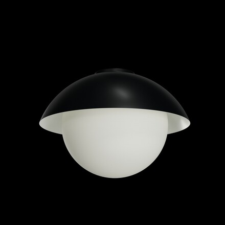 OSMONT LUK60514 LUKIDA 3 stropní/nástěnné skleněné svítidlo černá / bílá IP65 4000 K 27W LED