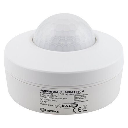 LEDVANCE stropní pohybové čidlo DALI-2, infračervené, 10-22,5 V, detekce 24 m