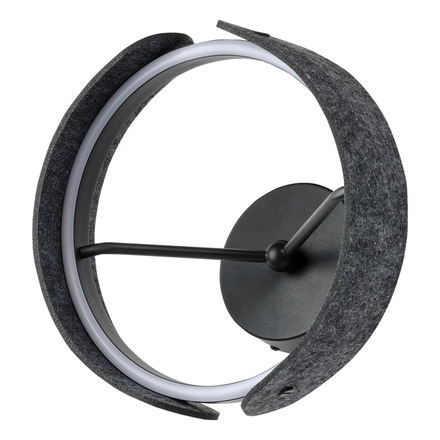 LEDVANCE nástěnné svítidlo Decor Curve Felt 20 W 220-240 V 3000 K tmavě šedé