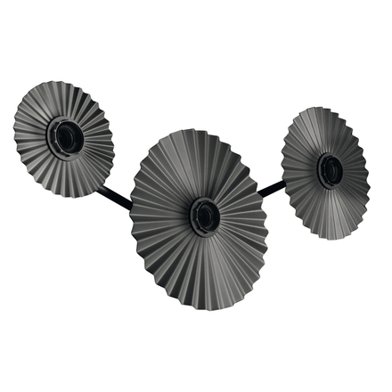 LEDVANCE nástěnné svítidlo Decor Plisse 3xE27 220-240 V tmavě šedé