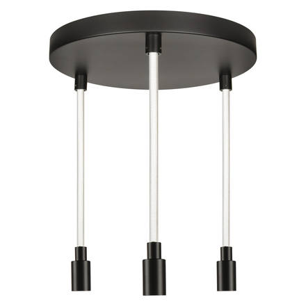 LEDVANCE závěsné svítidlo Decor Glow Pendant Plate 3xE27 28 W 220-240 V černé