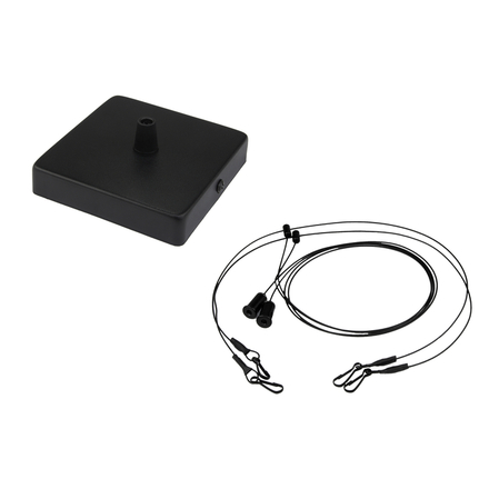 LEDVANCE závěsná sada pro panel LOUVER, délka 1500 mm, černá